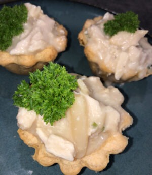 Fællesspisning med tarteletter høns i asparges d 6/11-2026 (barn 2-10 år)